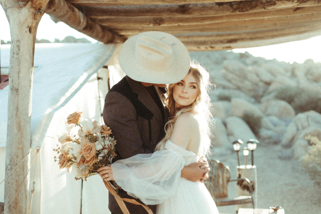 Bride-and-groom-at-Joshua-Tree-airbnb-elopement